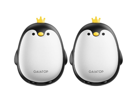 Gaiatop Magnetic Hand Warmers Rechargeable 2 Pack, Pocket Penguin 3 Heat Levels, Reusable Portable Electric Heater