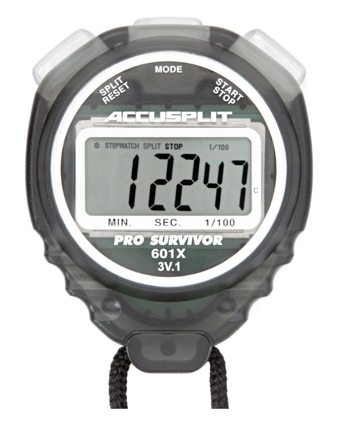 ACCUSPLIT AX725 PRO MEMORY (16) Dual Line Stopwatch (Yellow)