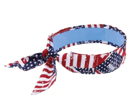 Ergodyne 6700CT Stars and Stripes Evaporative Bandanna