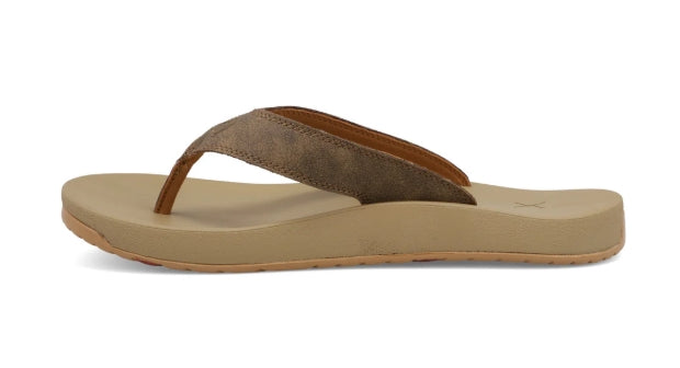 Men's Twisted X Flip Flops-Bomber