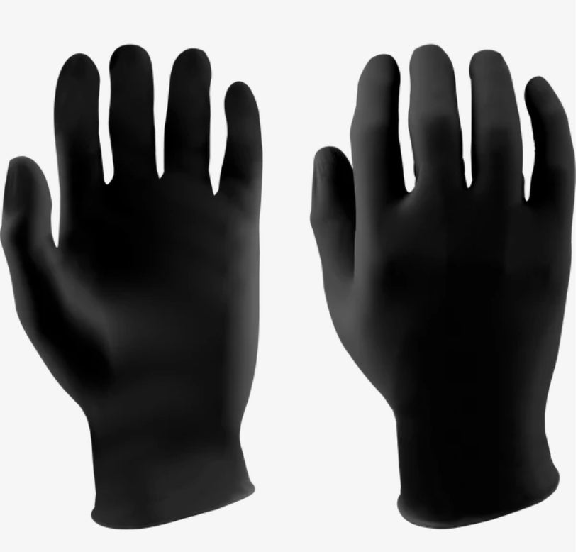 4636 BLACK EXAM GLOVES IRONWEAR