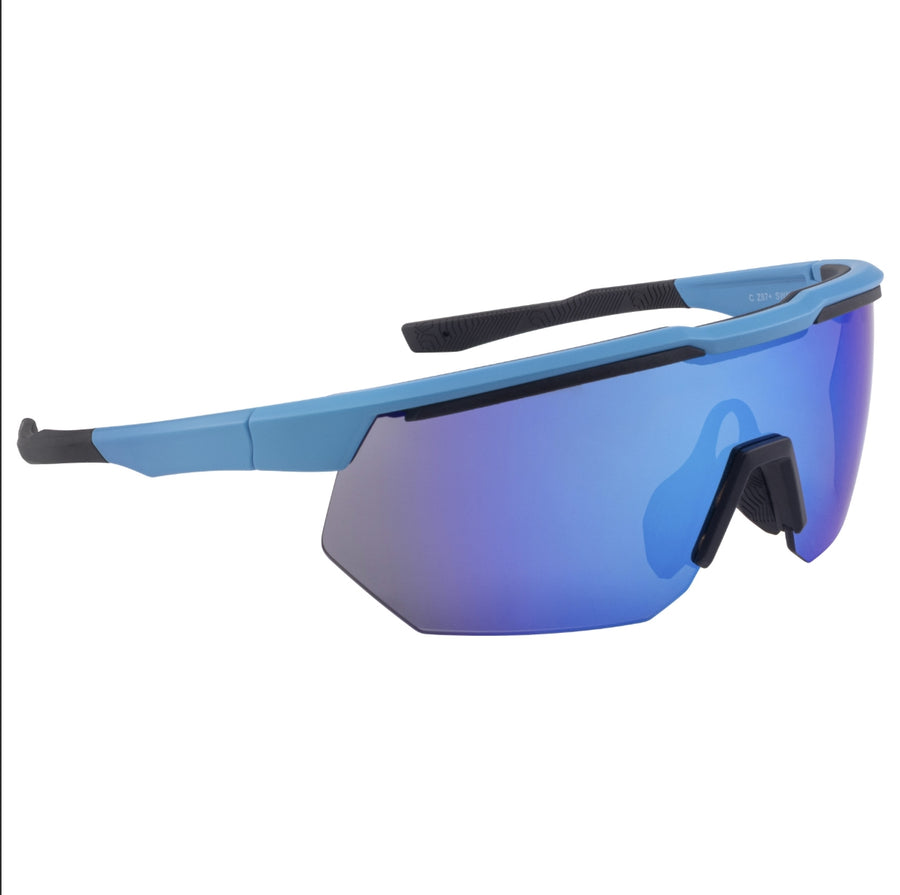SWAYZE BLUE MIRROR SAFETY GLASSES #4988