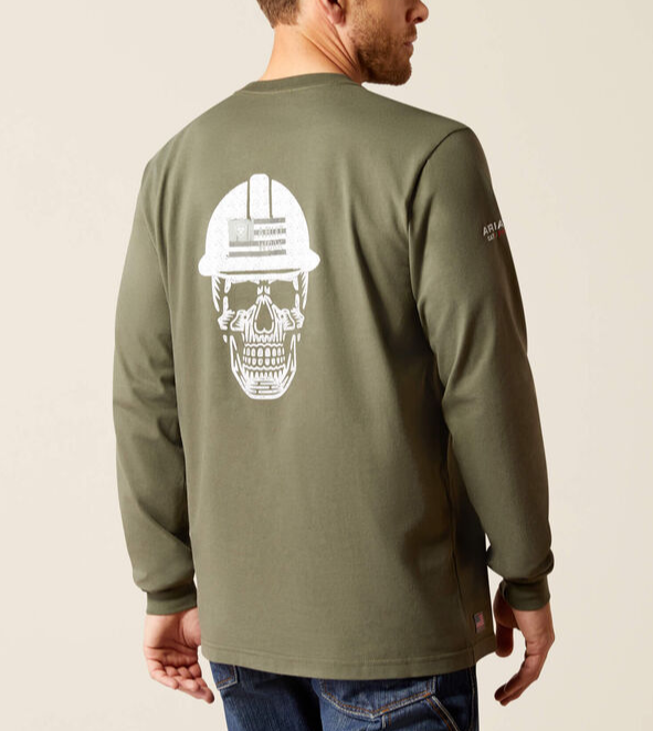 10052871-FR ROUGHNECK SKULL LOGO SHIRT