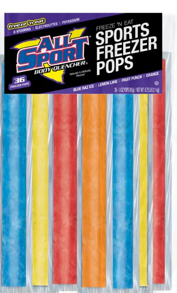 ALL SPORT FREEZER POPS