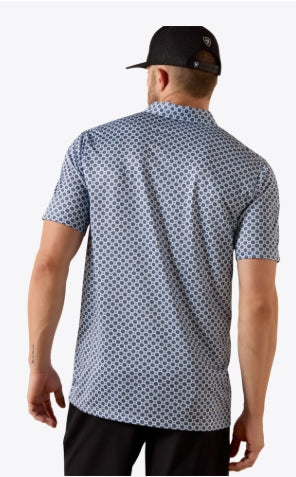 ARIAT All Over Print Fitted Polo-10071093