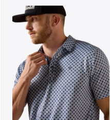 ARIAT All Over Print Fitted Polo-10071093