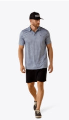 ARIAT All Over Print Fitted Polo-10071093