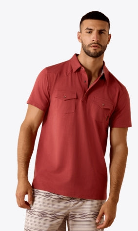 ARIAT Retro Western Snap Polo-10071408