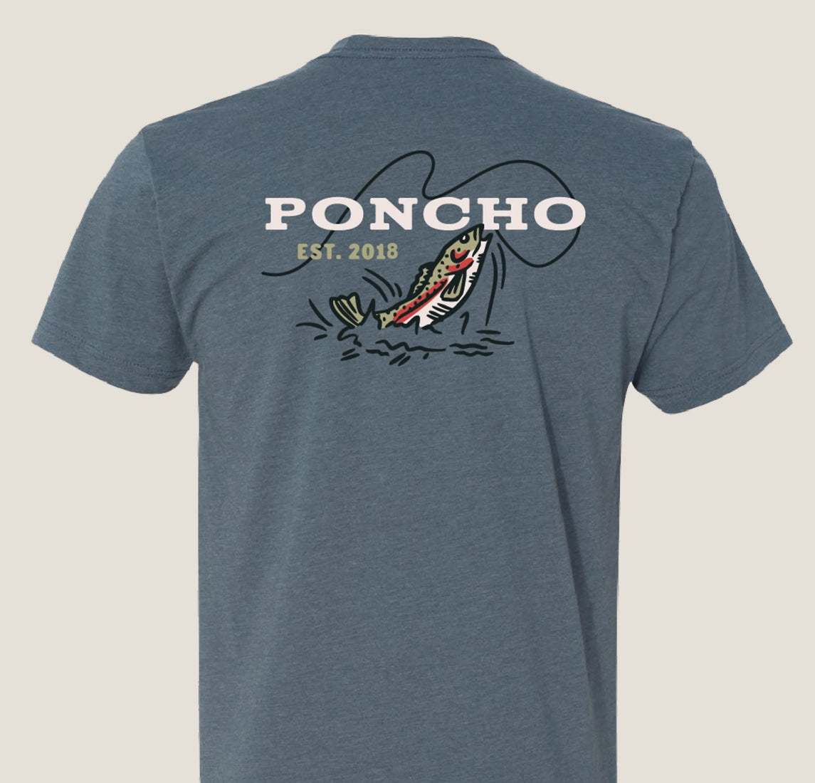 PONCHO- The Set The Hook T-Shirt
