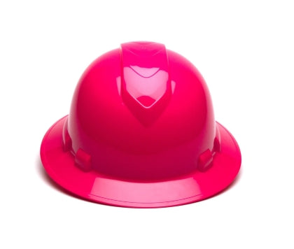Pyramex Pink Ridgeline Full Brim Hard Hat