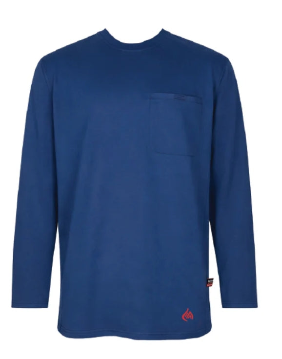 MFRCNT-LW Forge Fr Men's Crew Neck Light Weight Long Sleeve T-shirt- INDIGO