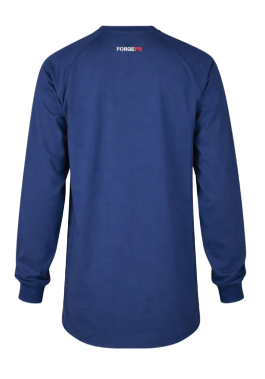 MFRCNT-LW Forge Fr Men's Crew Neck Light Weight Long Sleeve T-shirt- INDIGO