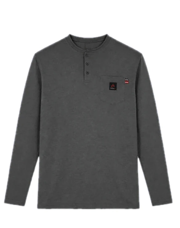 MFRHNLY004 Forge Fr Men's Crew Neck Light Weight Long Sleeve T-shirt-CHARCOAL GREY