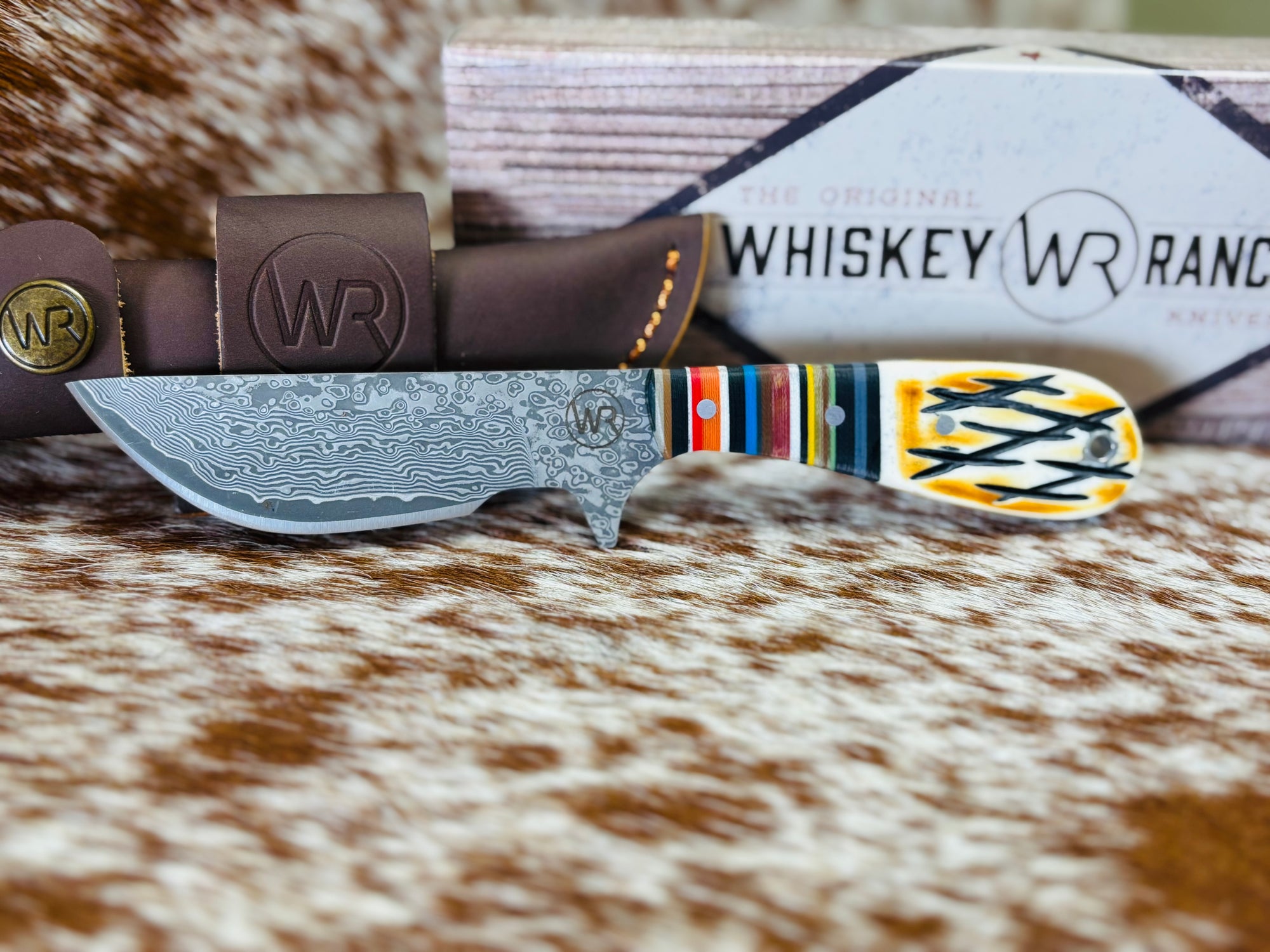 WB75-75 G10 BANDITO BONE DAMASCUS