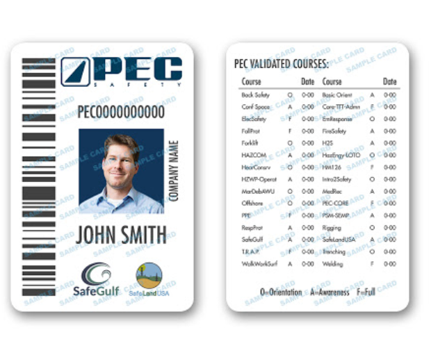 safeland pec card lookup